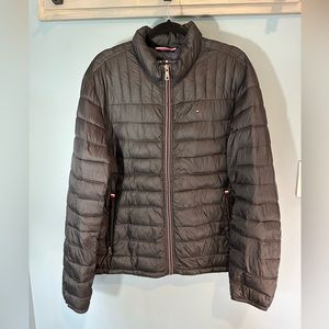 Tommy Hilfiger Men's Packable Quilted Puffer Jacket in Black